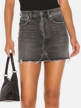 AGOLDE Quinn high rise mini skirt